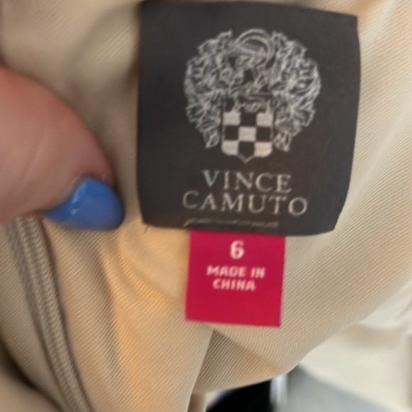 Vince Camuto Dress Off Shoulder Lace Periwinkle Blue Size 6 Pencil Skirt - Picture 11 of 16